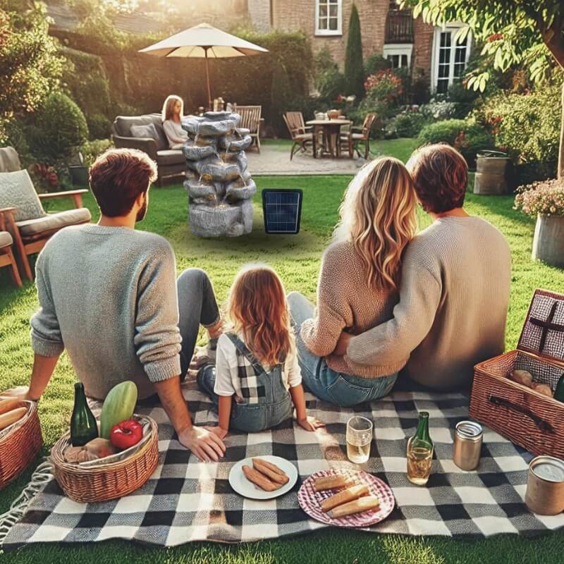 Zahradní solární fontána BestBerg